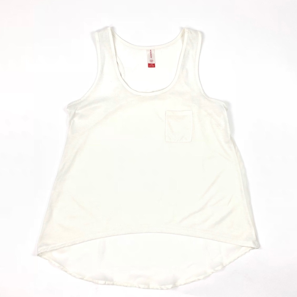 No Boundaries Women Sleevless Sheer Back Top L/G